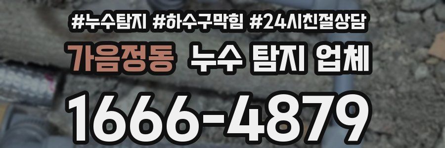 가음정동 누수 탐지 업체