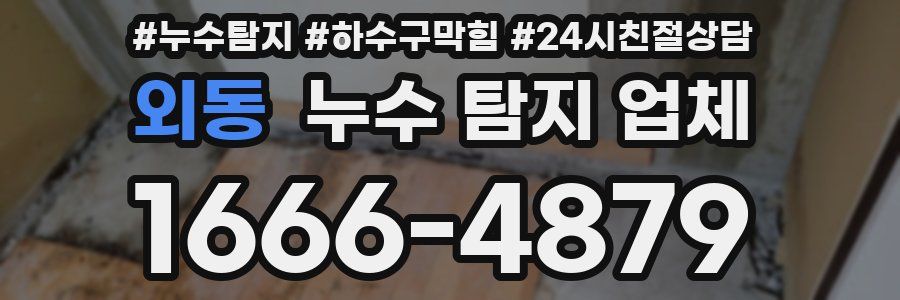 외동 누수 탐지 업체