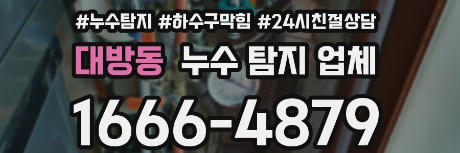 대방동 누수 탐지 업체