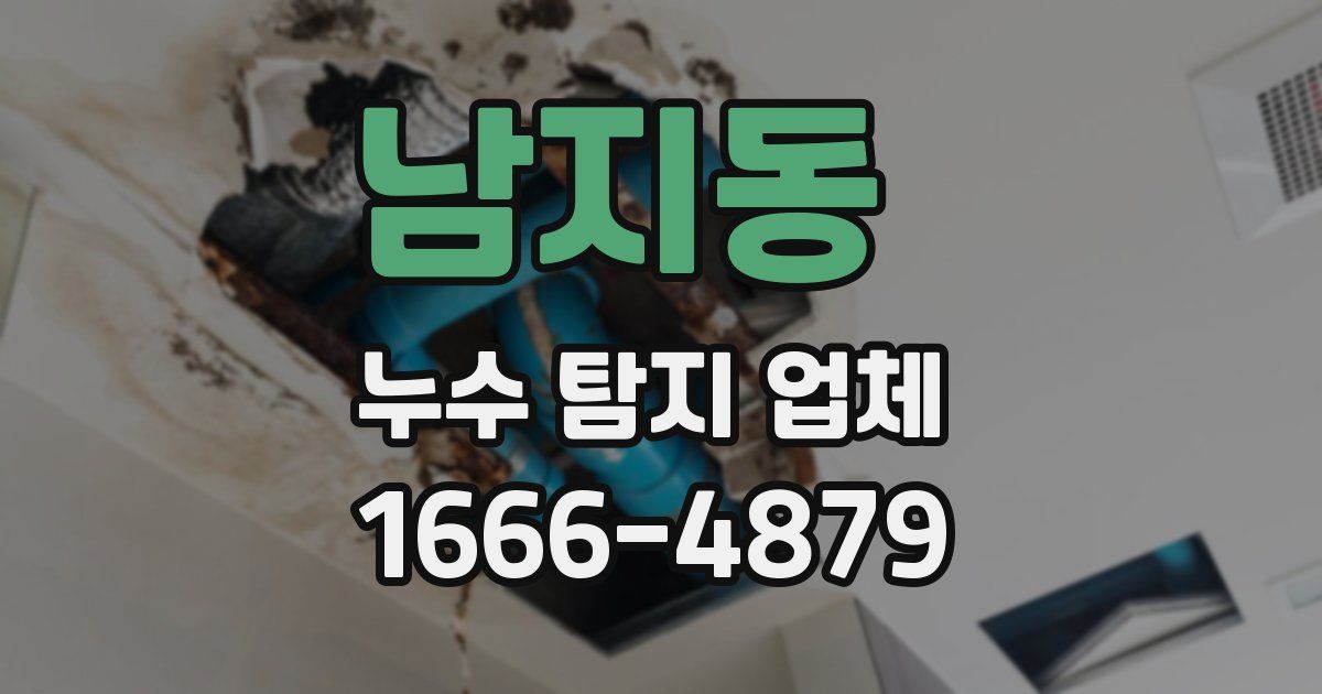 남지동 누수 탐지 업체