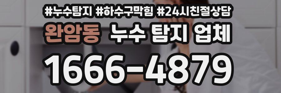 완암동 누수 탐지 업체