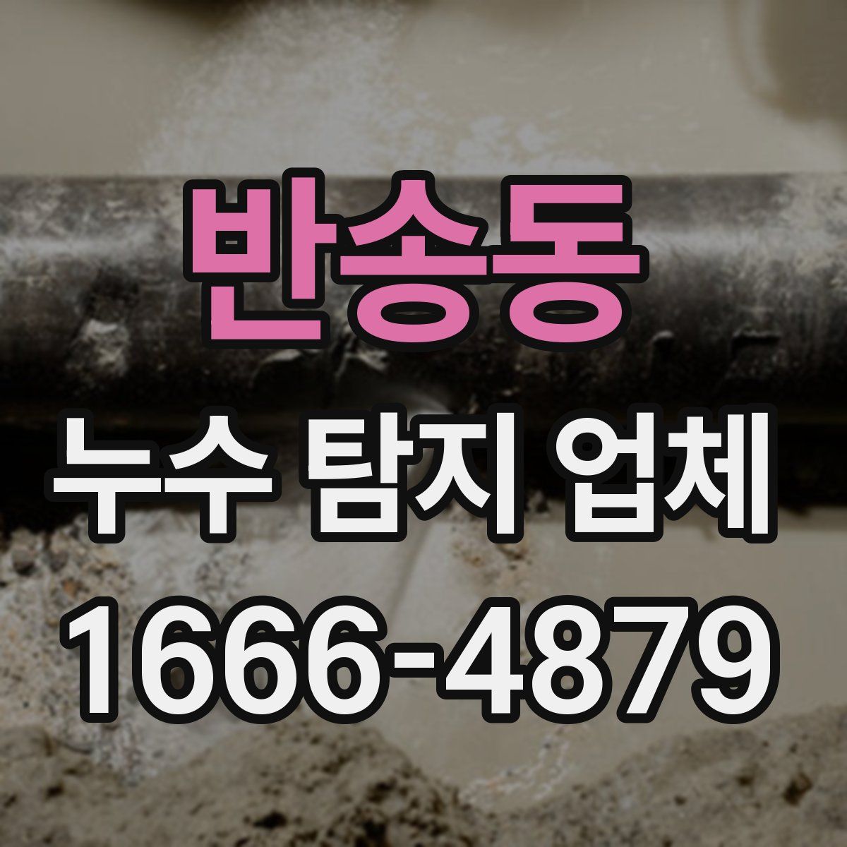 반송동 누수 탐지 업체