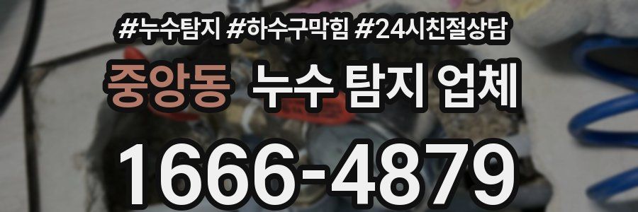 중앙동 누수 탐지 업체