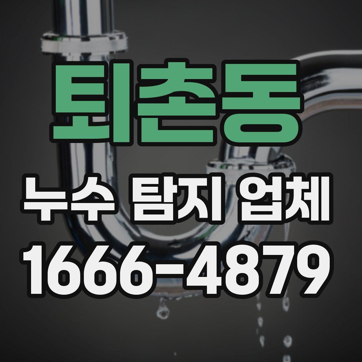 퇴촌동 누수 탐지 업체
