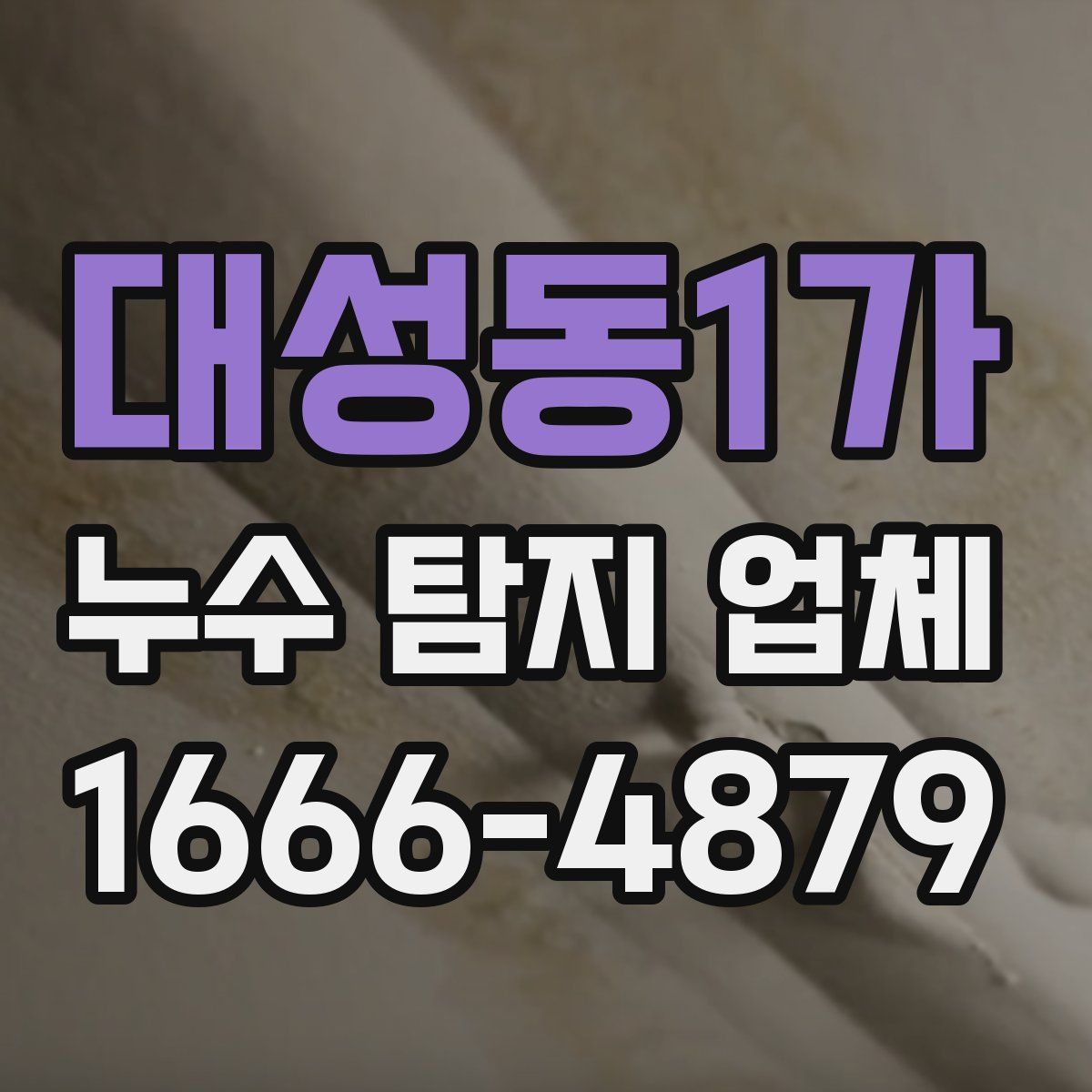 대성동1가 누수 탐지 업체