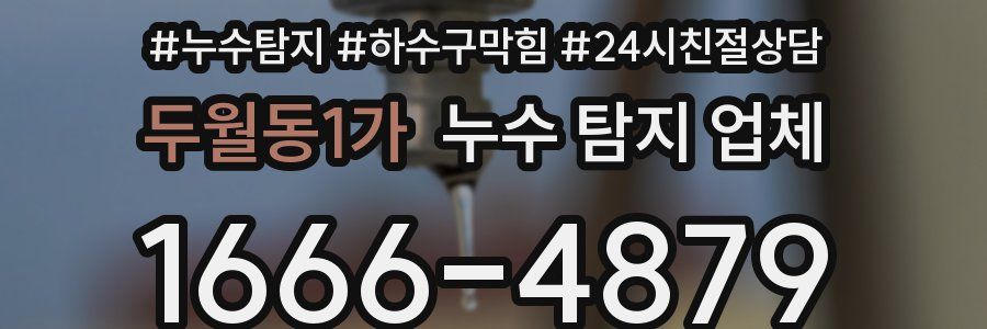두월동1가 누수 탐지 업체