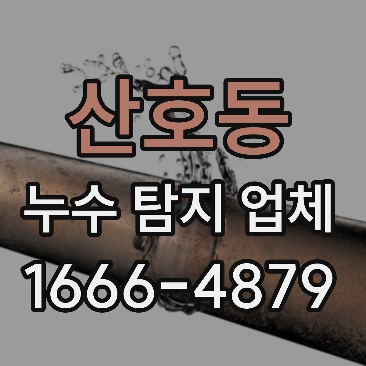 산호동 누수 탐지 업체