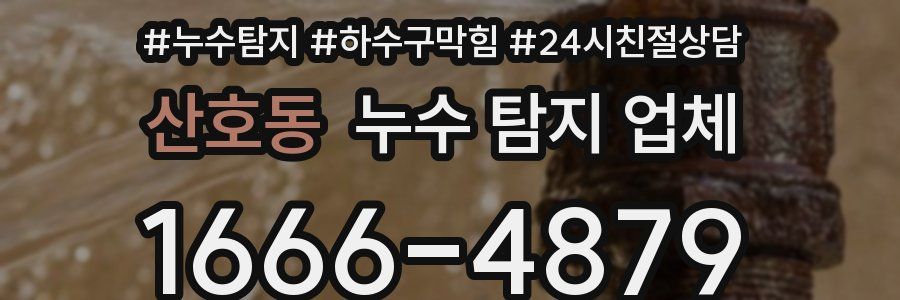 산호동 누수 탐지 업체