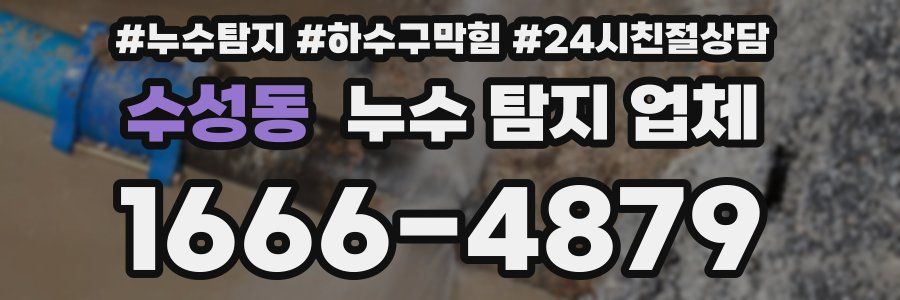 수성동 누수 탐지 업체