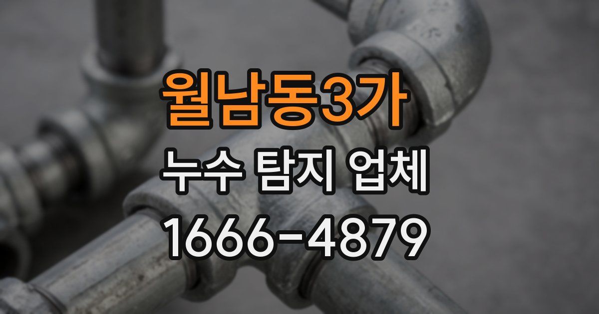 월남동3가 누수 탐지 업체