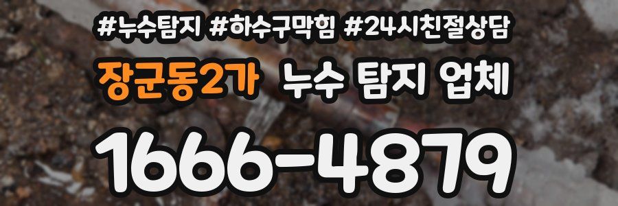 장군동2가 누수 탐지 업체