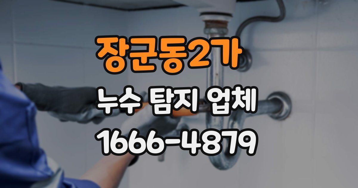 장군동2가 누수 탐지 업체