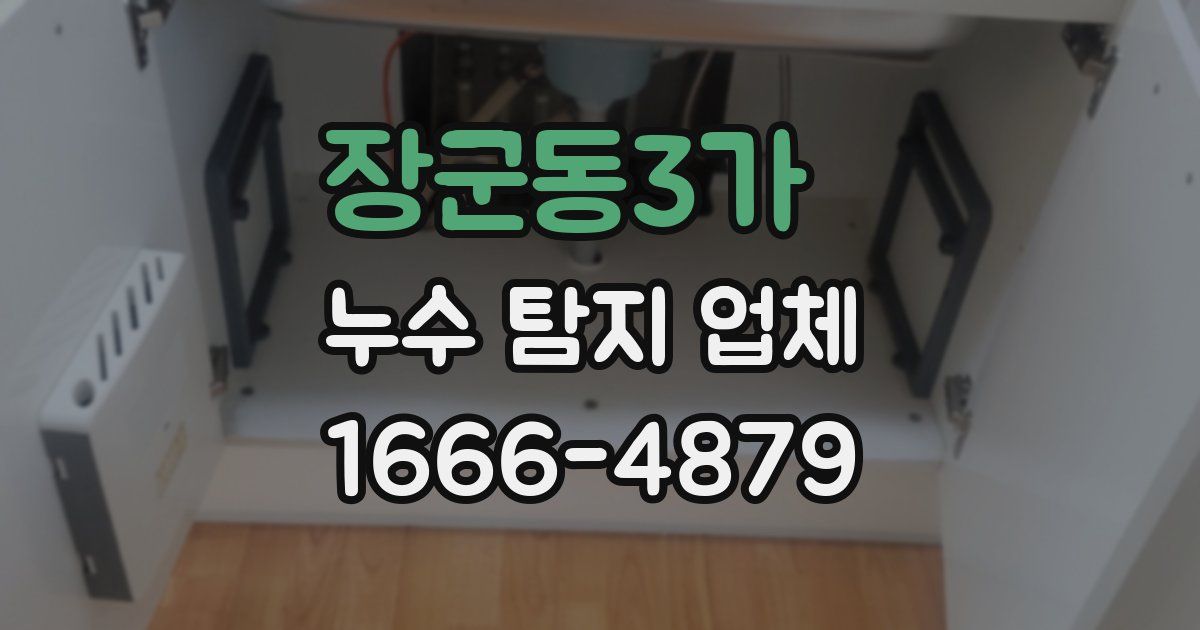 장군동3가 누수 탐지 업체