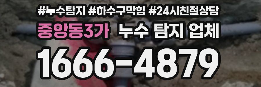중앙동3가 누수 탐지 업체