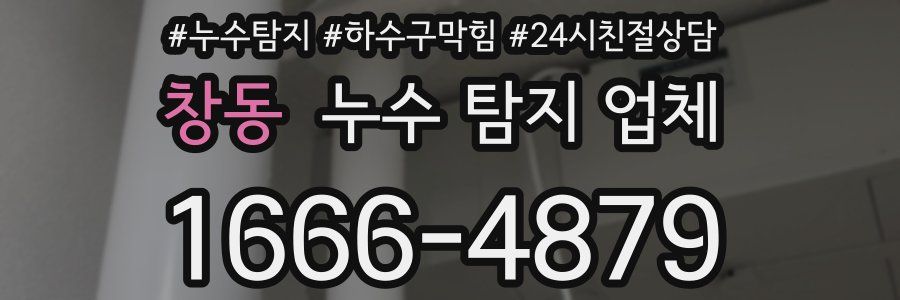 창동 누수 탐지 업체