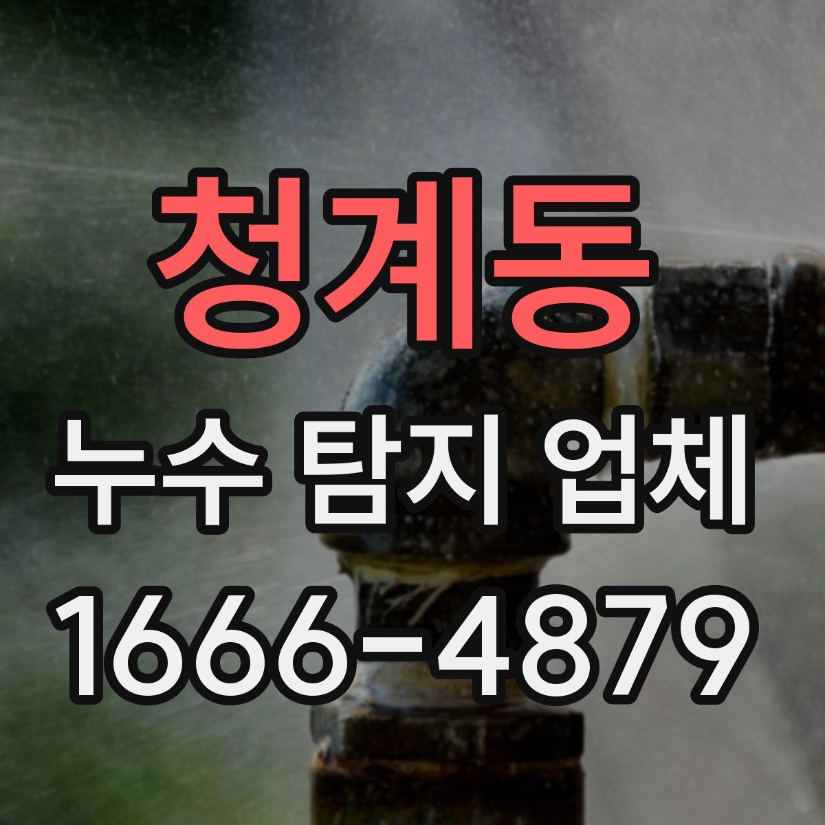 청계동 누수 탐지 업체