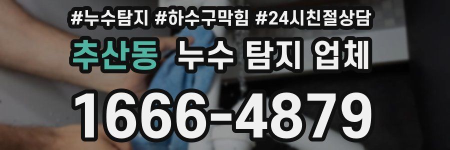 추산동 누수 탐지 업체
