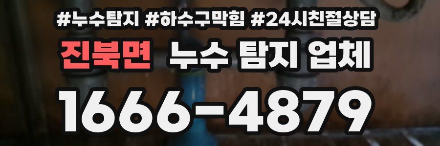 진북면 누수 탐지 업체
