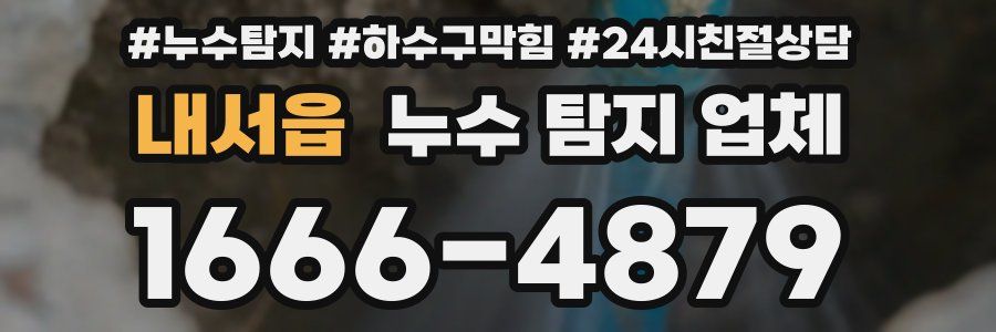 내서읍 누수 탐지 업체