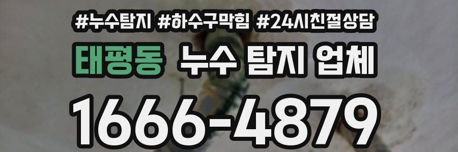 태평동 누수 탐지 업체