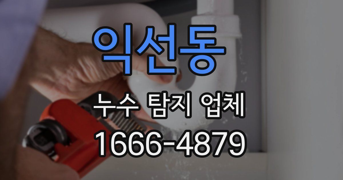익선동 누수 탐지 업체