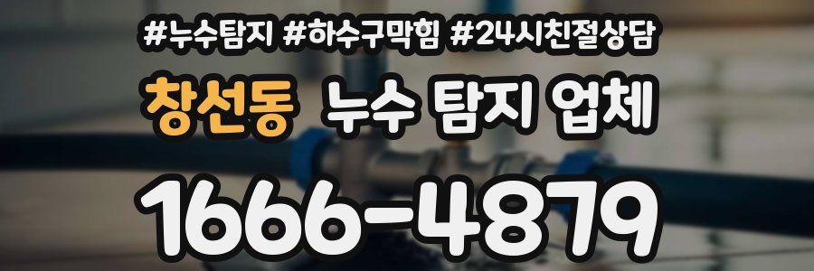 창선동 누수 탐지 업체