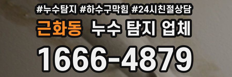 근화동 누수 탐지 업체