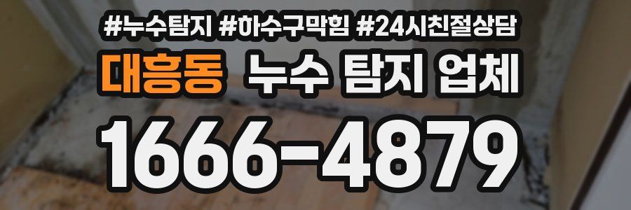 대흥동 누수 탐지 업체