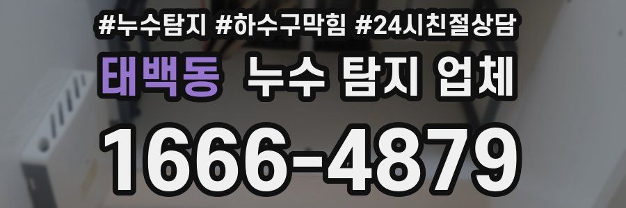 태백동 누수 탐지 업체