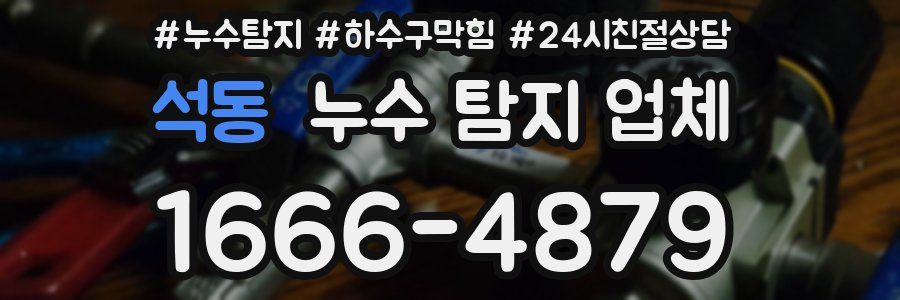 석동 누수 탐지 업체