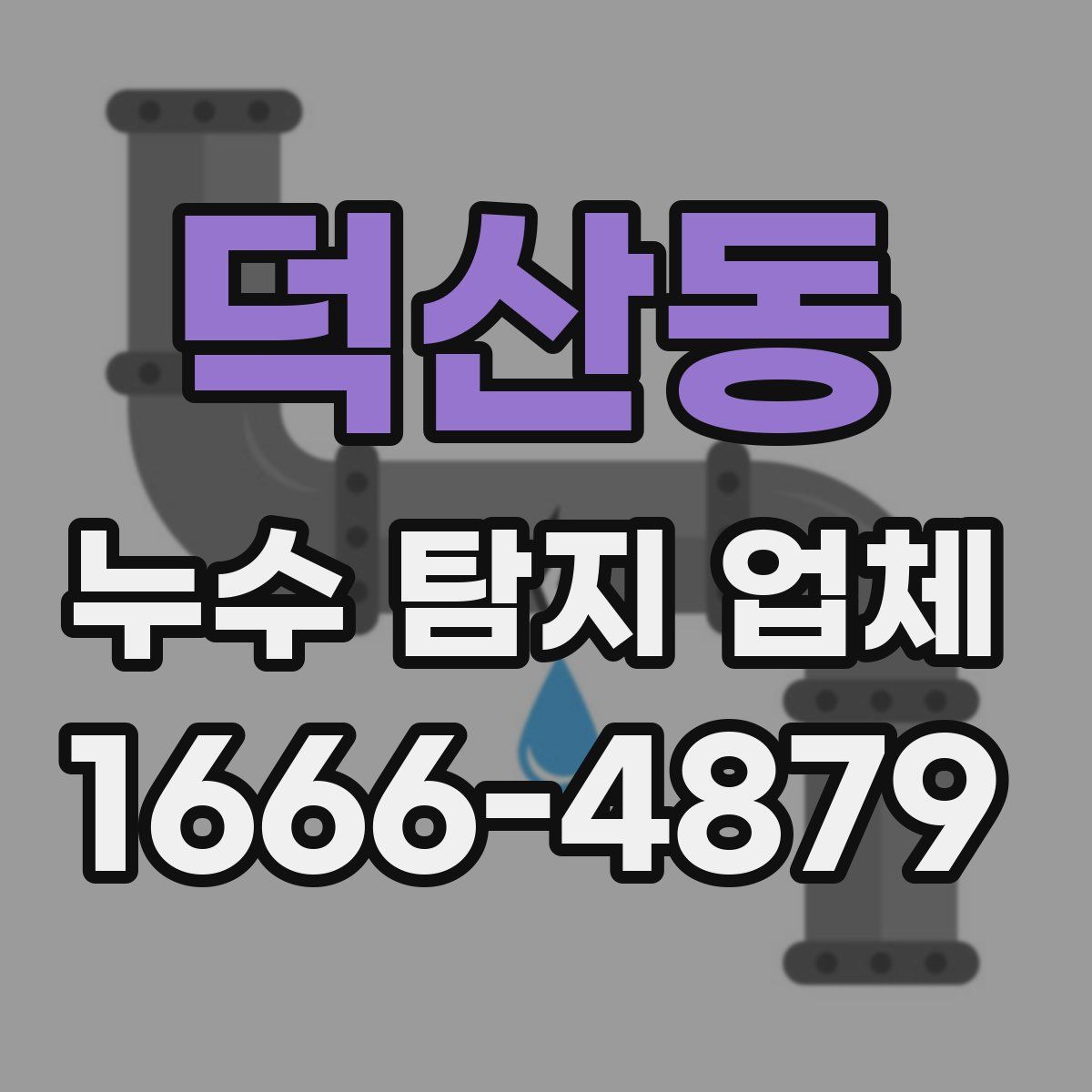 덕산동 누수 탐지 업체