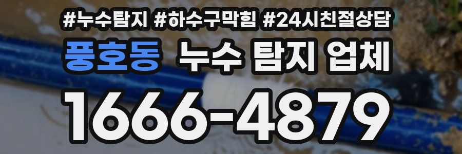 풍호동 누수 탐지 업체
