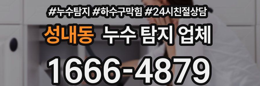 성내동 누수 탐지 업체