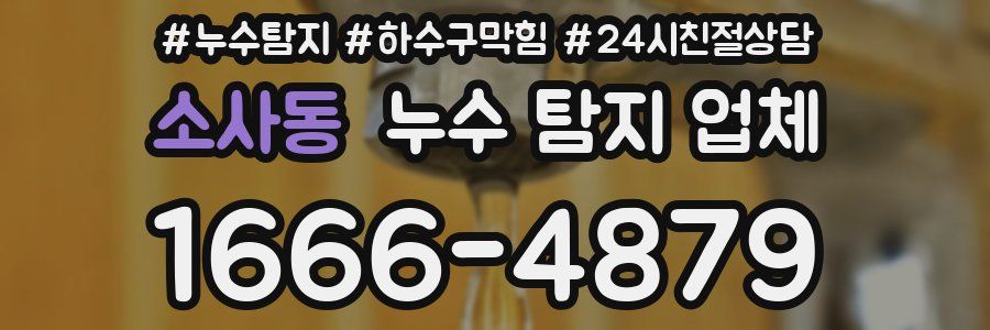 소사동 누수 탐지 업체