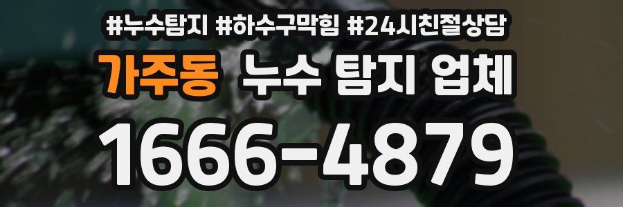 가주동 누수 탐지 업체