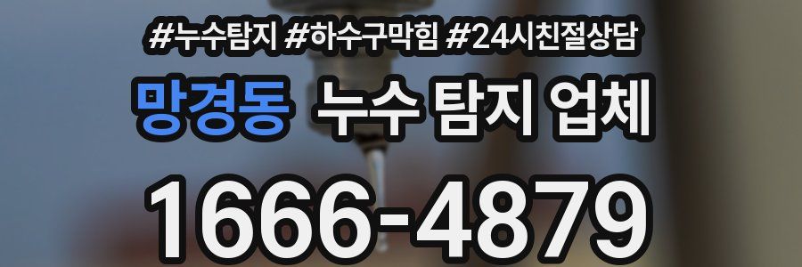 망경동 누수 탐지 업체
