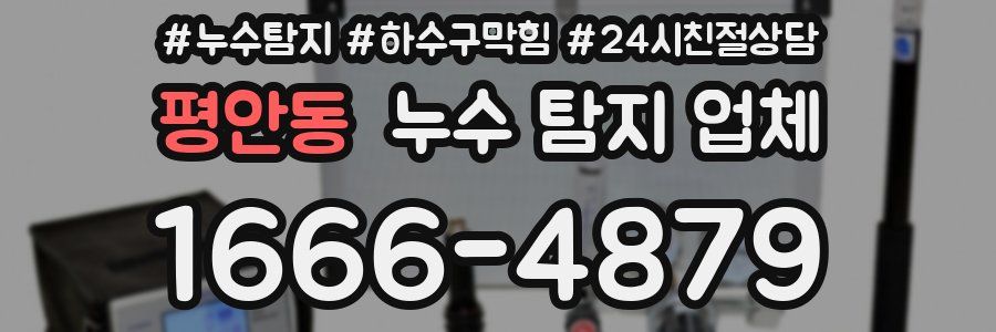평안동 누수 탐지 업체