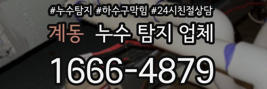 계동 누수 탐지 업체