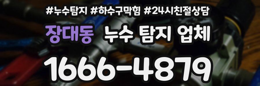 장대동 누수 탐지 업체