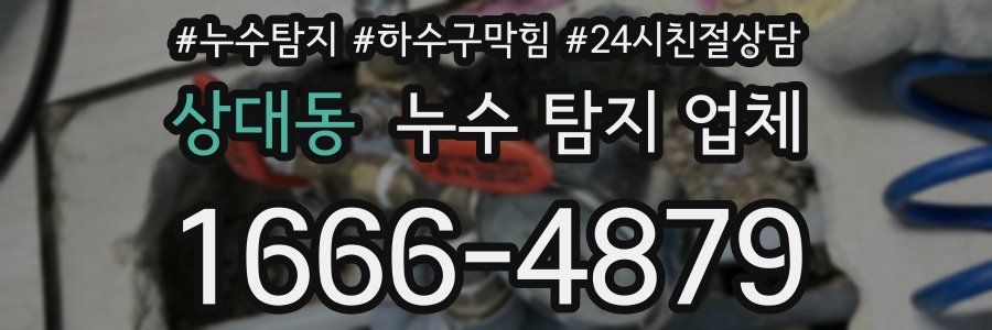 상대동 누수 탐지 업체