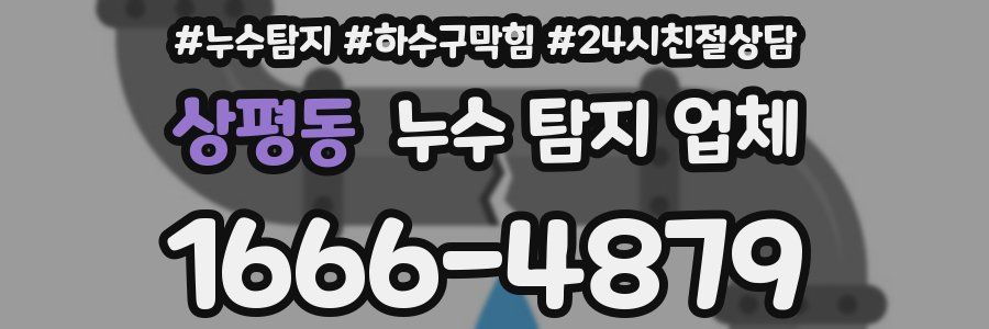 상평동 누수 탐지 업체