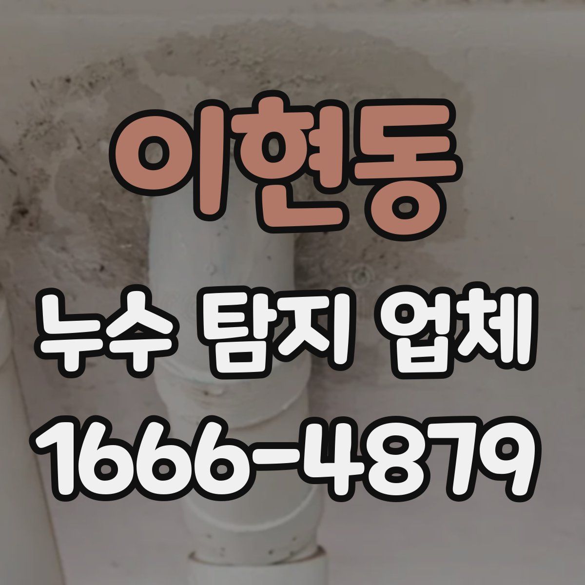 이현동 누수 탐지 업체