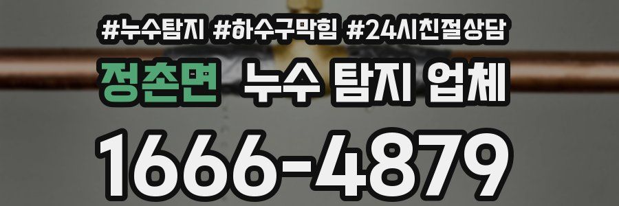 정촌면 누수 탐지 업체