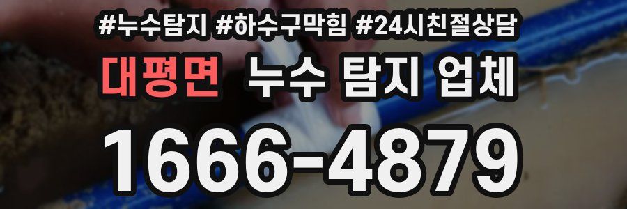 대평면 누수 탐지 업체
