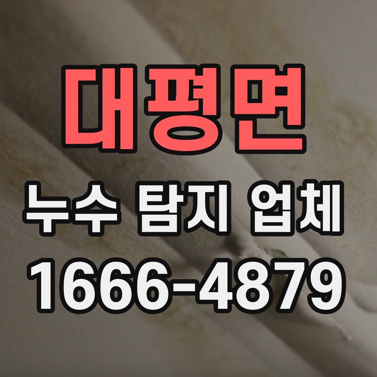 대평면 누수 탐지 업체