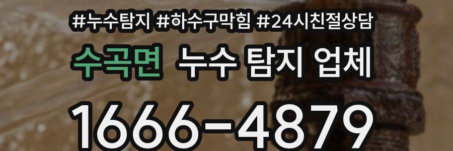 수곡면 누수 탐지 업체