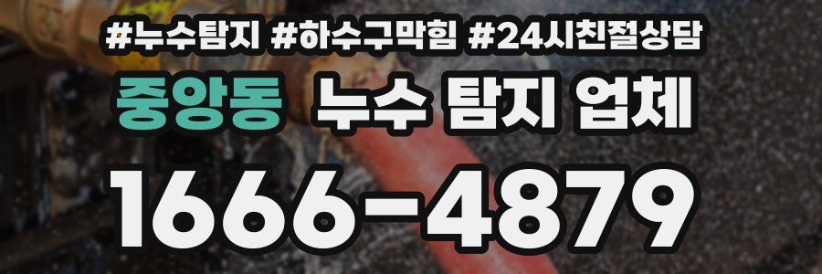 중앙동 누수 탐지 업체