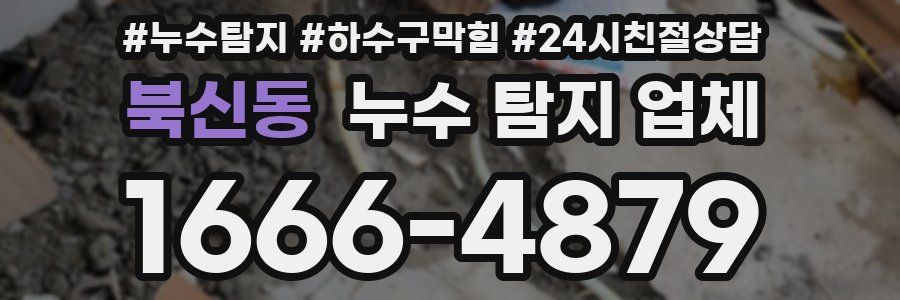 북신동 누수 탐지 업체