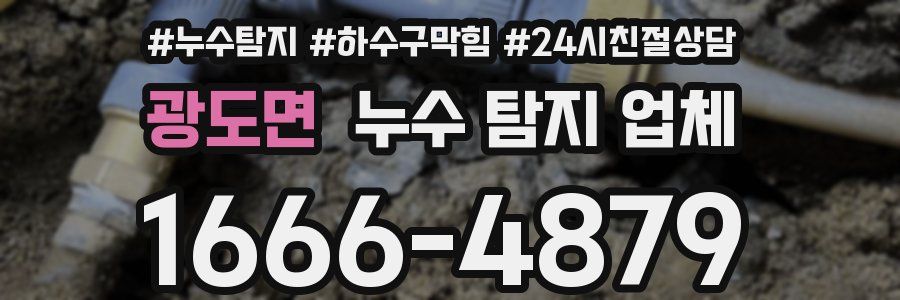 광도면 누수 탐지 업체