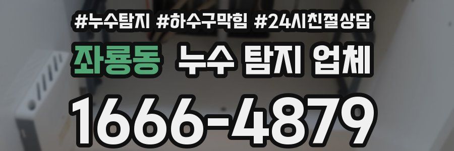 좌룡동 누수 탐지 업체